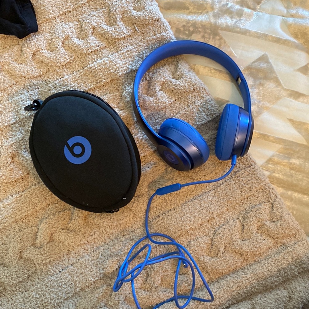 Blue beats headphones